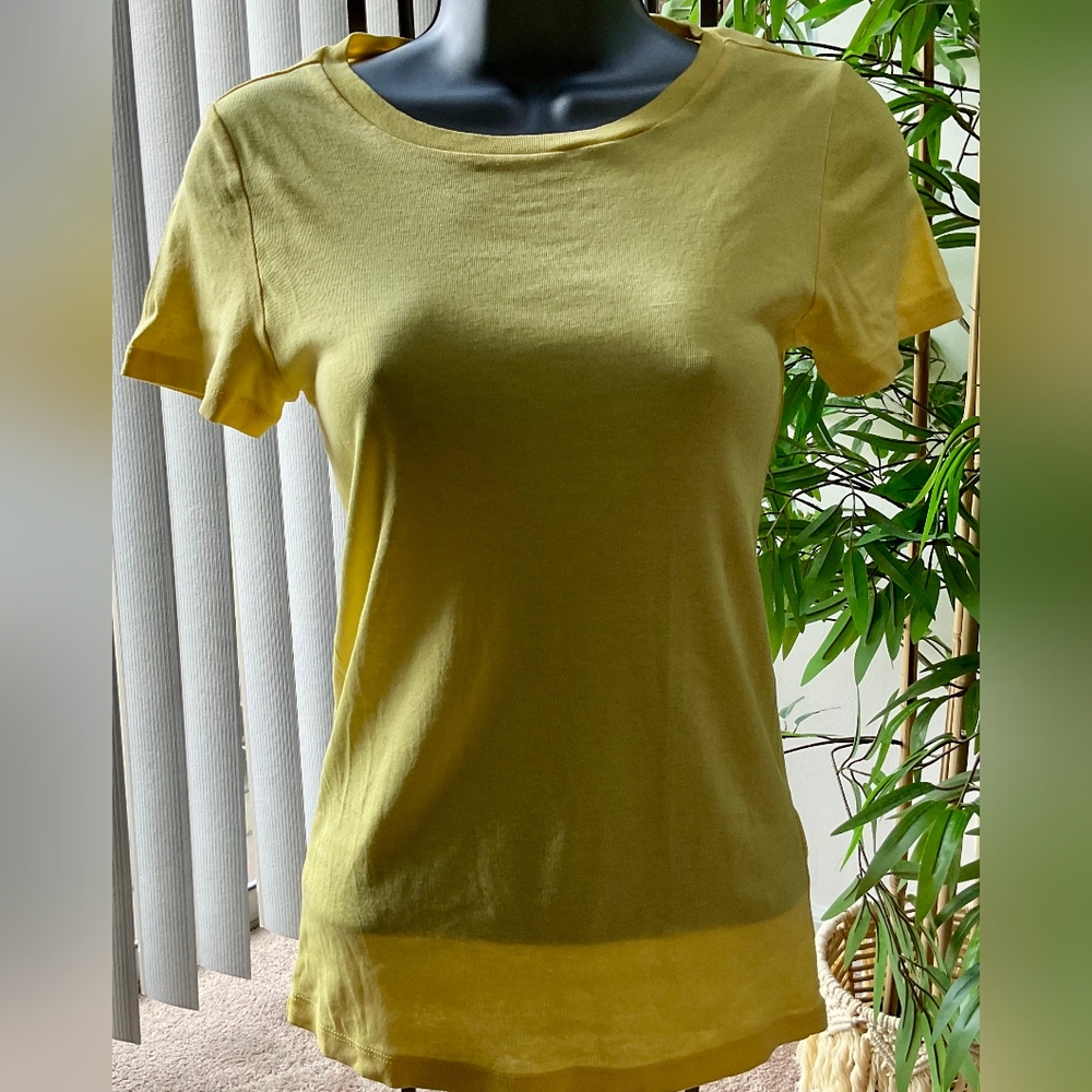 J. Crew Sunny Yellow Short Sleeve Top